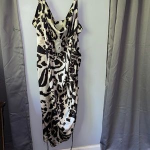 Leopard Satin Dress